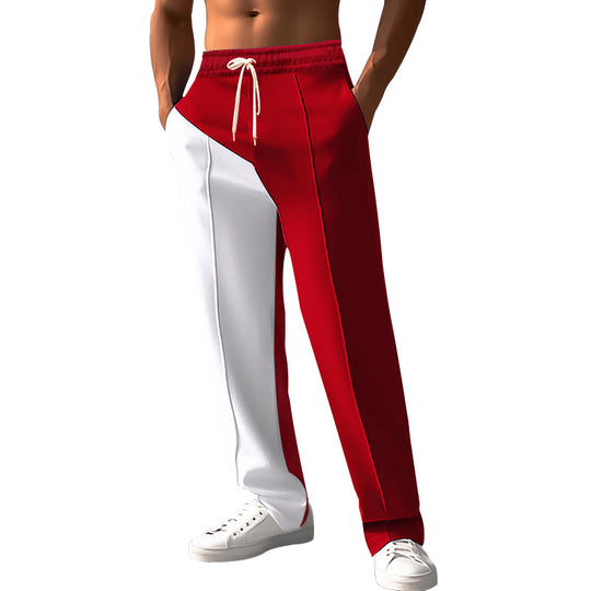 Herren Sportliche Jogginghose mit stylishen Kontraststreifen und elastischem Bund EB
