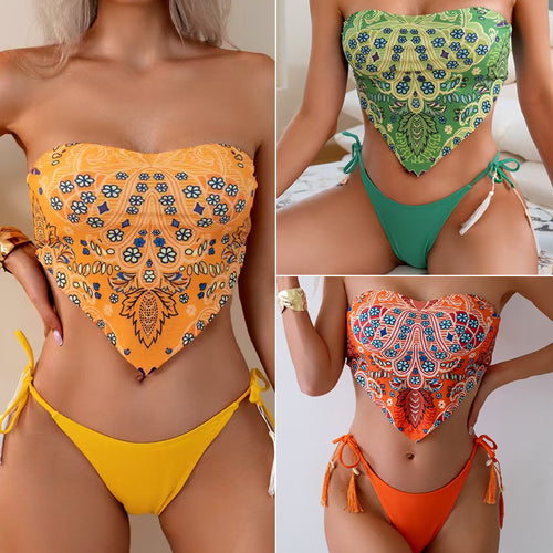 Damen Bandeau-Bikini-Set EB