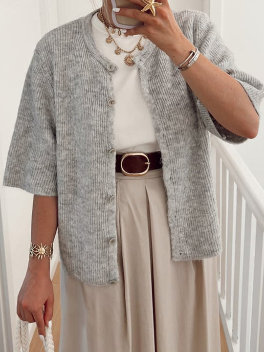 Damen leichter Strickcardigan EB