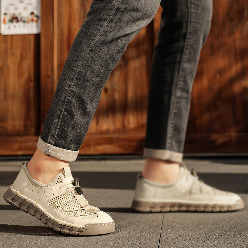Herren Atmungsaktive Freizeitschuhe mit elastischem Schnellschnürsystem EB