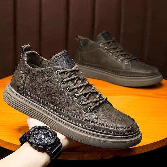 Damen Elegante Sneaker aus robustem Kunstleder mit atmungsaktiver Sohle EB