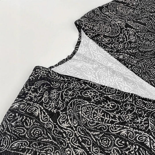 Damen Kimono-Jacke mit trendigem Muster und lockerem Schnitt EB