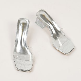 Damen Slingback Absatzschuhe mit modernem Design und elegantem Glanz EB