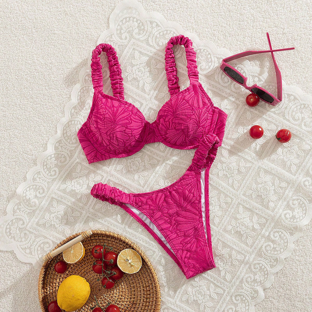 Damen Bikini mit raffiniertem Rüschen-Design EB