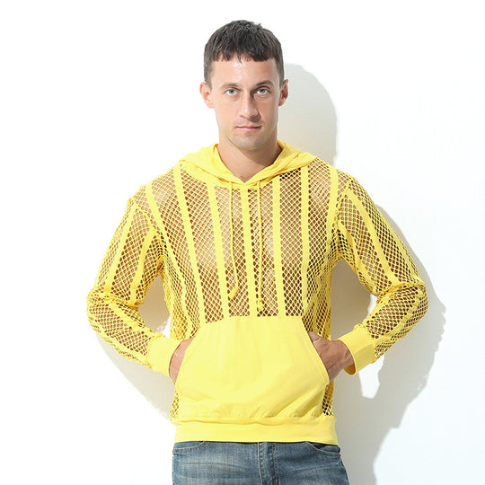 Damen Sportlicher Kapuzenpullover mit Luftmesh von EB
