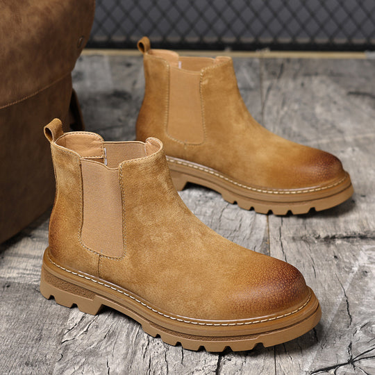 Damen Modische Chelsea-Stiefel mit rutschfester Profilsohle und bequemem Innenfutter EB