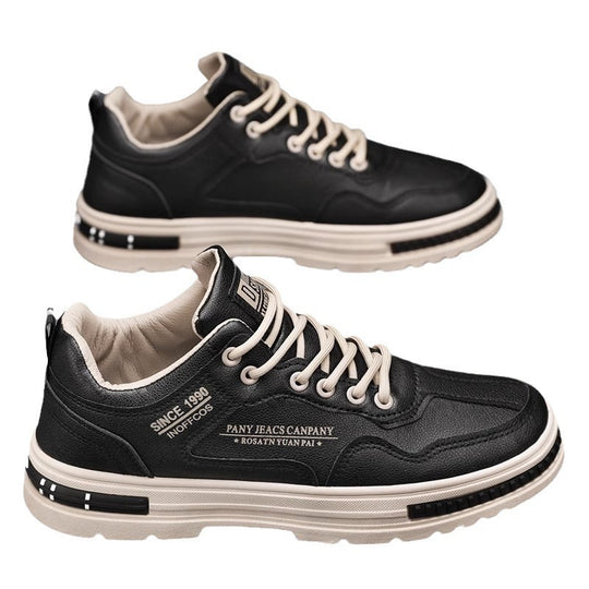 Herren modischer Freizeit‑Sneaker mit dicker Plateausohle, gepolstertem Schaft und verstärkter Zehenkappe EB