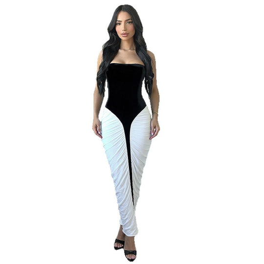 Damen Cocktailkleid mit Trompetenrock und elegantem Bustier EB