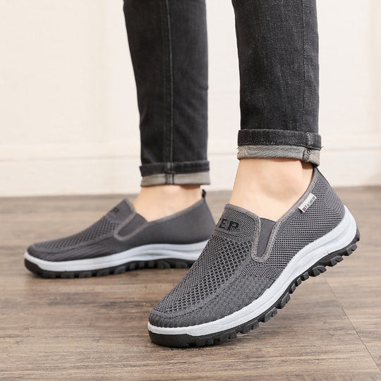 Damen Atmungsaktive Slip-On Sneakers mit rutschfester Sohle EB