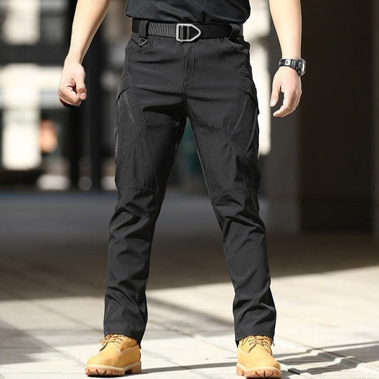 Herren Cargo-Hose mit verstellbarem Bund und tiefen Seitentaschen EB
