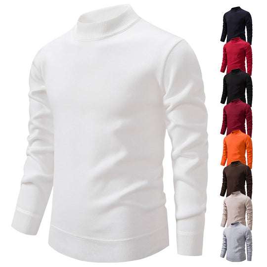 Herren Hochwertiger Strickpullover mit modernem Stehkragen EB