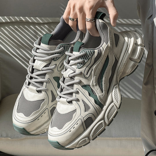 Damen Sportliche Chunky Sneakers mit atmungsaktiver Mesh-Oberfläche und robuster Sohle EB
