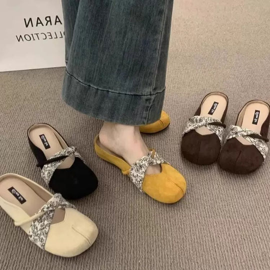 Damen Elegante und bequeme Clogs mit modischem Riemchen-Design EB