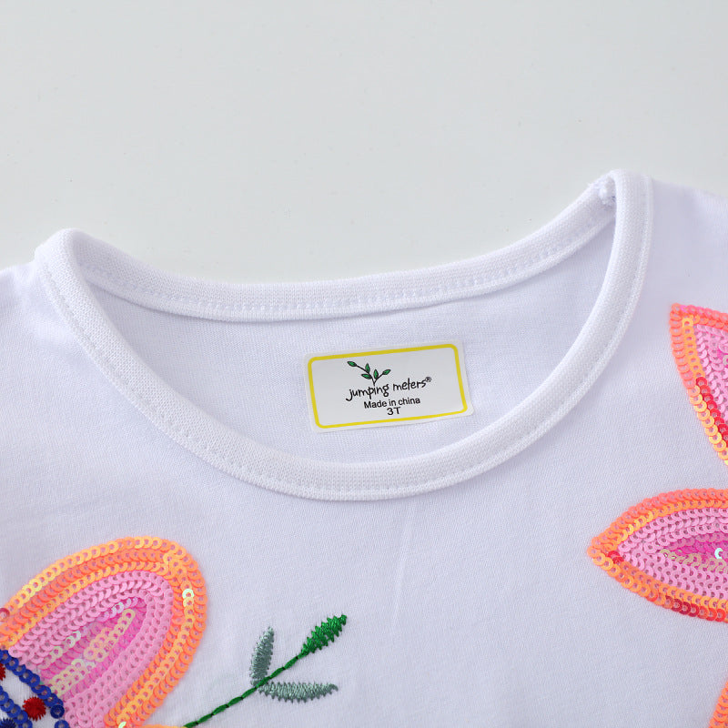 Mädchen Tüllkleid mit floralem Stickdesign EB