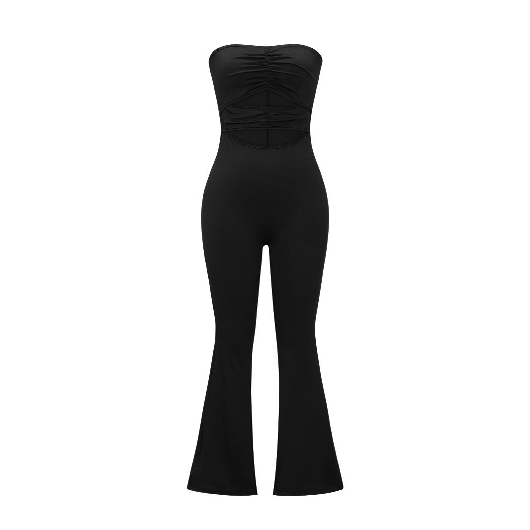 Damen Bustier-Overall mit Flared-Beinen EB