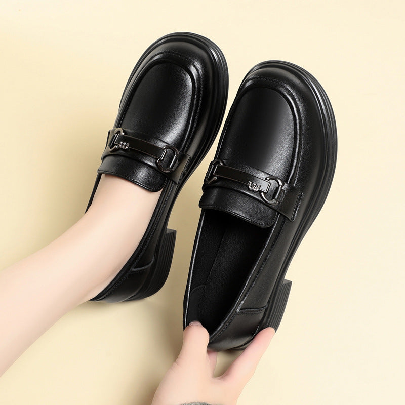 Damen Elegante Loafers mit modischem Schnallen-Detail EB