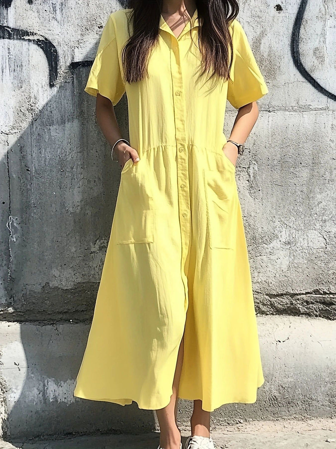 Damen Sommerkleid im lockeren Schnitt EB