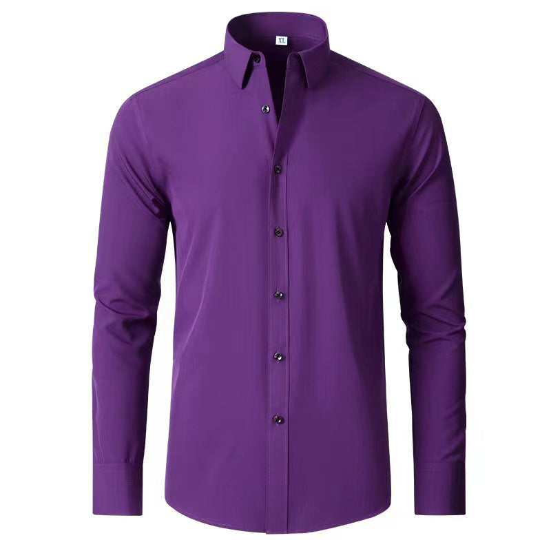 Herren Langarmhemd mit elegantem Schnitt und stilvollen Knopfdetails EB