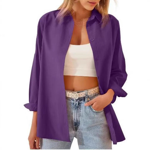 Damen lässige Hemdbluse EB
