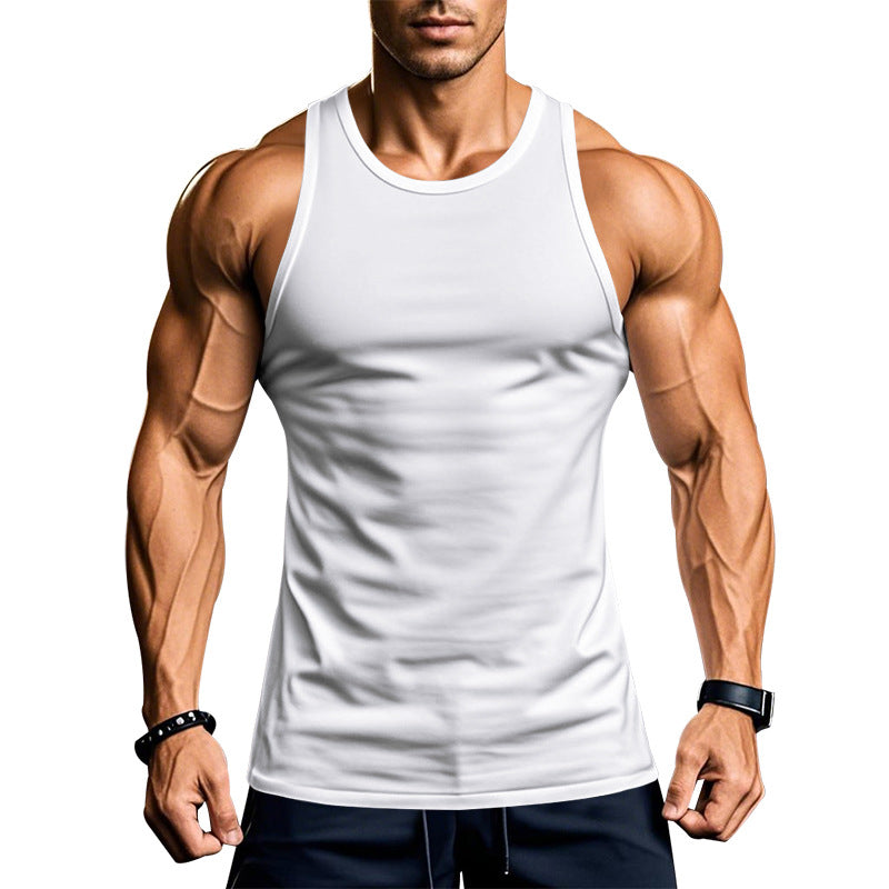 Herren atmungsaktives Fitness Tanktop mit Racerback-Schnitt EB
