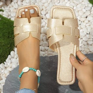 Damen modische Strand-Sandalen mit schickem Riemendesign EB