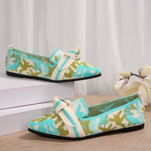 Damen Modische Ballerinas mit dekorativem Schleifen-Detail EB