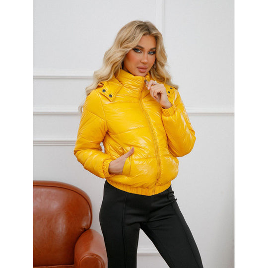 Damen glänzende Winterjacke EB