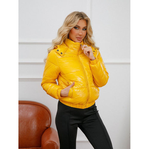 Damen glänzende Winterjacke EB