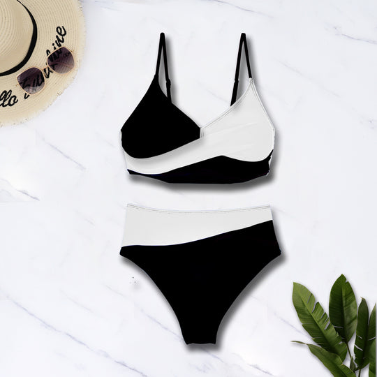 Damen Bunt gemusterter Sport-Bikini EB
