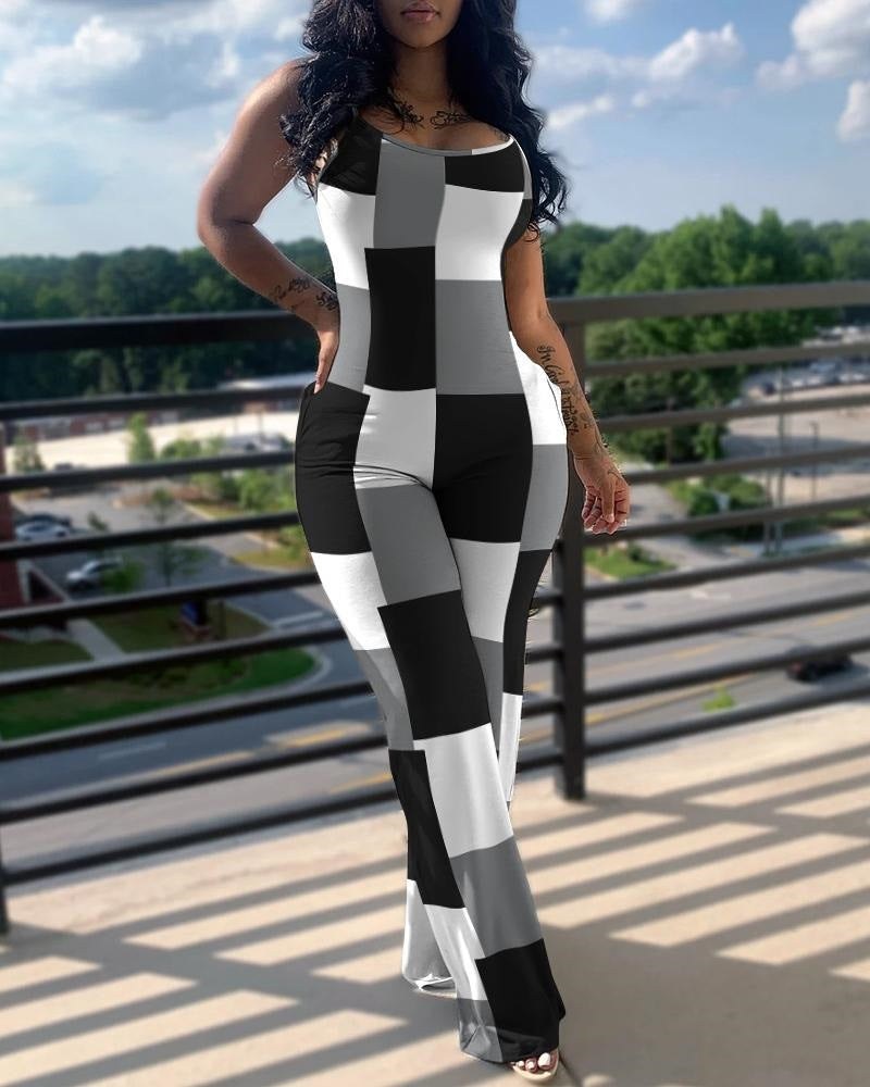 Damen Jumpsuit im modernen Streifenlook EB