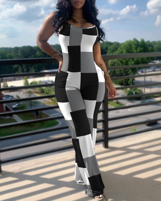 Damen Jumpsuit im modernen Streifenlook EB