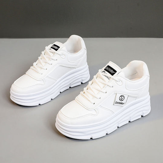 Damen modische Plateau Sneakers mit effektiver Dämpfung und hochwertiger Oberflächenstruktur EB