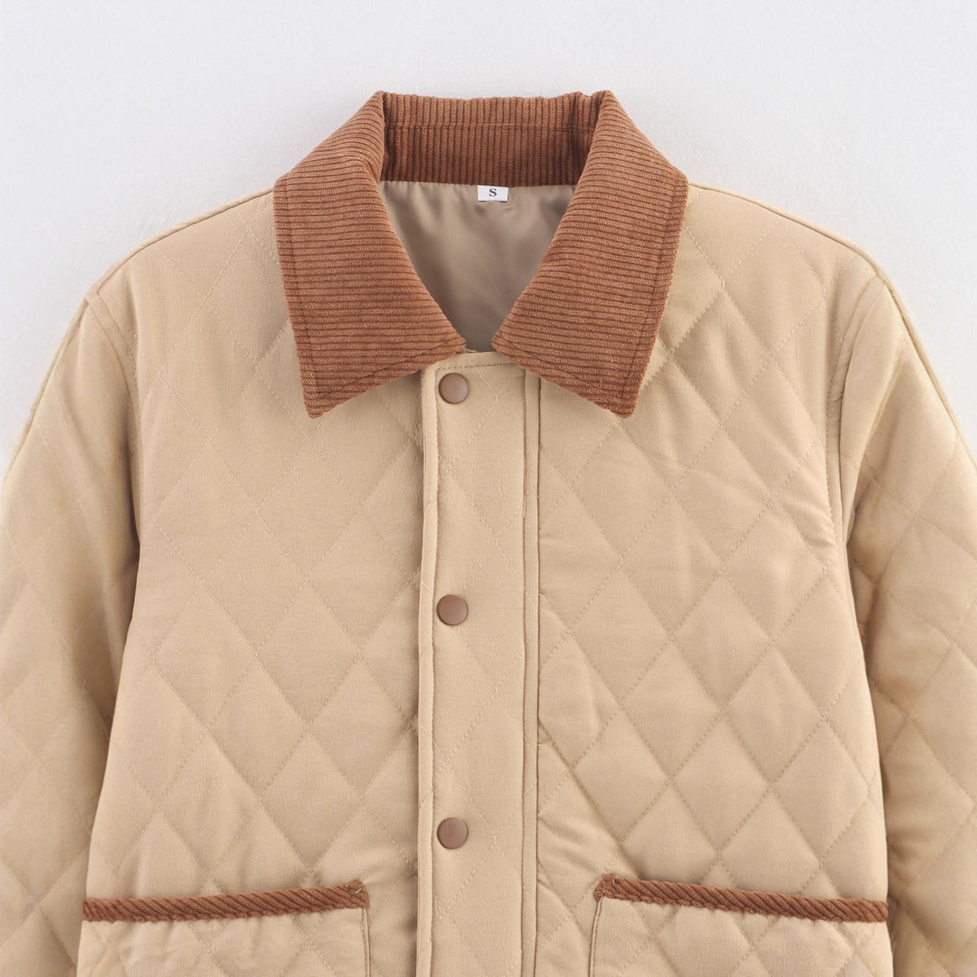 Damen Steppjacke mit strukturiertem Kragen und praktischen Taschen EB