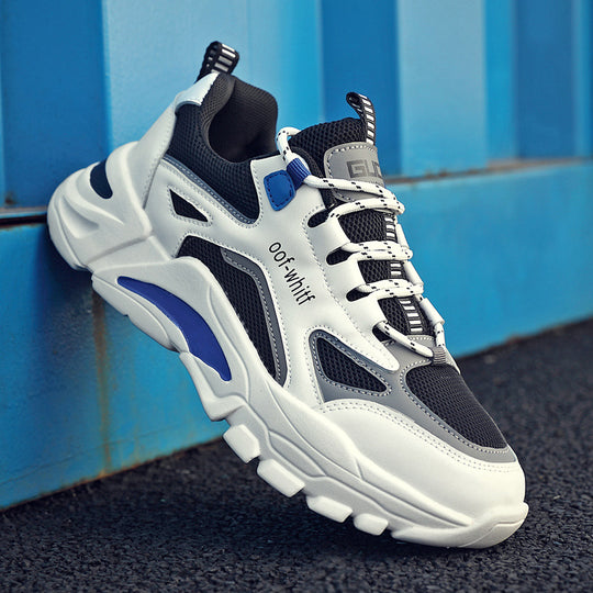 Damen modische Sport Sneakers mit wetterfestem Obermaterial und stoßdämpfender Sohle EB