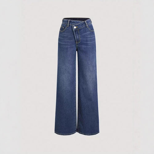Damen Weitgeschnittene Denim-Jeans EB