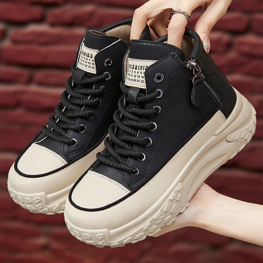 Damen Hochformatige Sneaker mit praktischer Reißverschlussseite EB