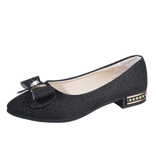 Damen Ballerinas mit dekorativem Schleifen-Design EB