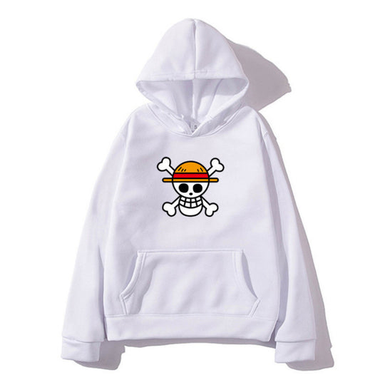 Damen Kapuzenpullover mit kreativem Piratenmotiv und bequemer Passform EB