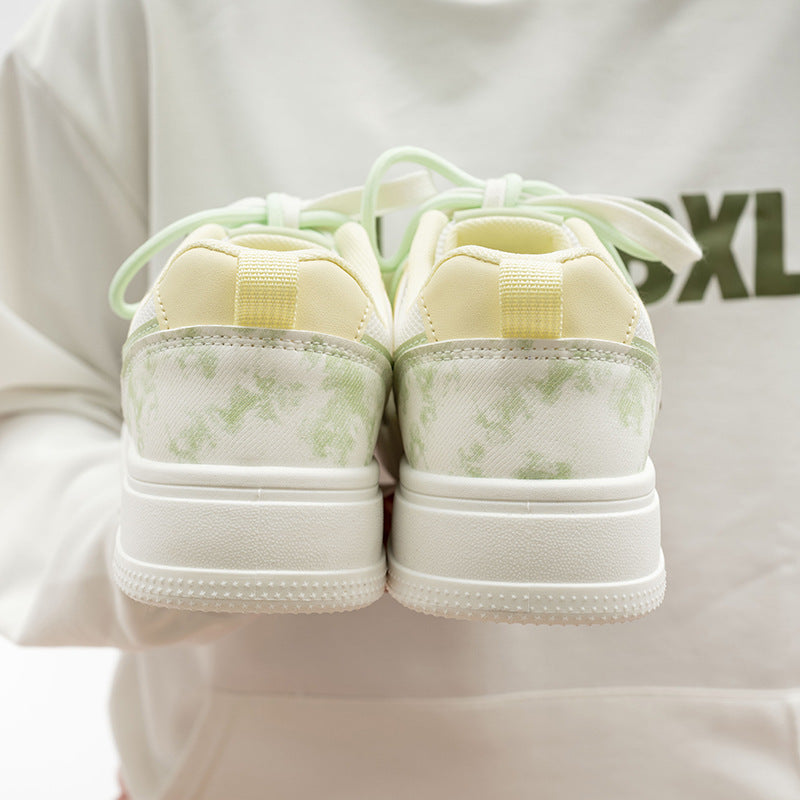 Damen Modische Sneakers mit einzigartigen Grafikelementen und flexibler Sohle EB