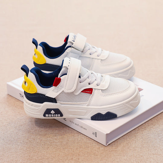 Damen atmungsaktive Klett-Sneaker mit modischem Design und dämpfender Sohle EB