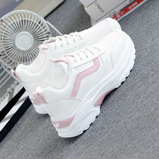 Damen trendige Sneaker mit luftiger Dämpfung und atmungsaktivem Obermaterial EB