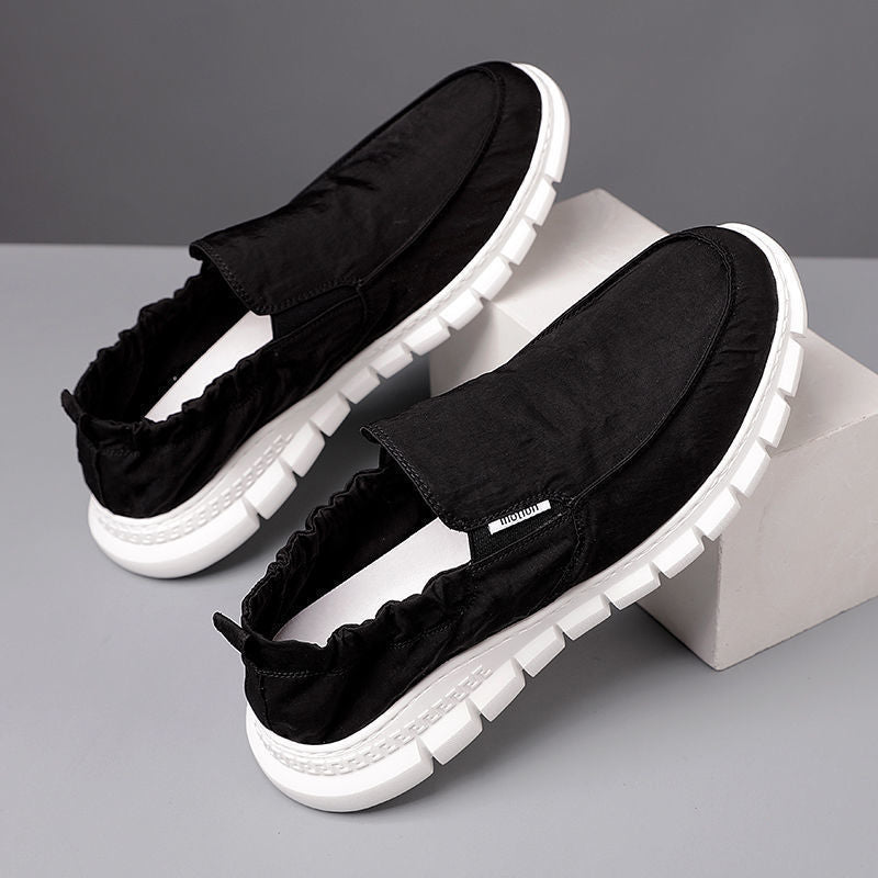 Damen Bequeme Slip-On Sneakers mit elastischem Obermaterial EB