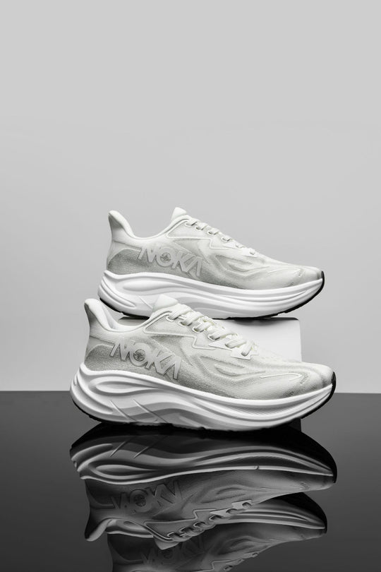 Unisex gedämpfte Hohlkern-Roadrunning Schuhe mit atmungsaktivem Strickoberteil und ergonomischer Plateau-Zwischensohle EB