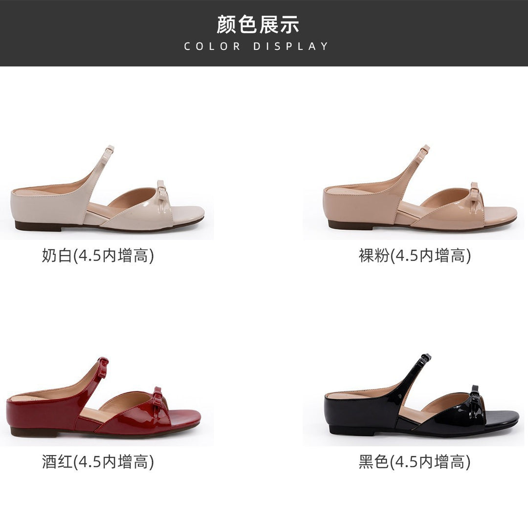 Damen Slipper mit elegantem Riemendesign und modischem Knoten EB