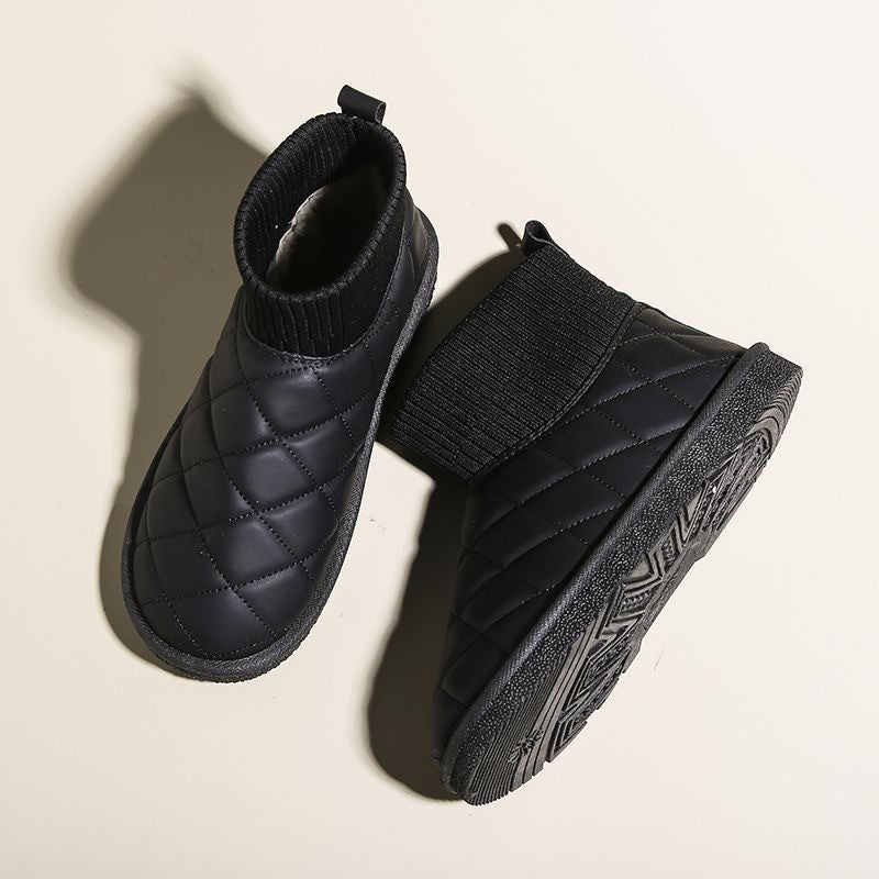 Damen Komfortable Schneestiefel mit warmem Innenfutter und rutschfester Sohle EB