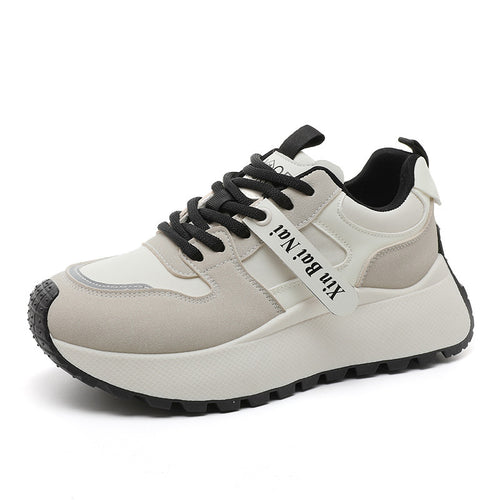 Damen Sportliche Chunky Sneakers mit atmungsaktiver Mesh-Oberfläche und rutschfester Sohle EB