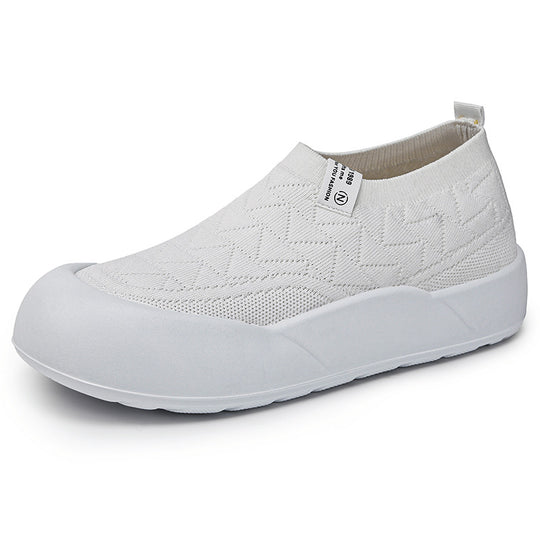 Damen Sportliche Slip-On Schuhe mit rutschfester Sohle und atmungsaktivem Obermaterial EB