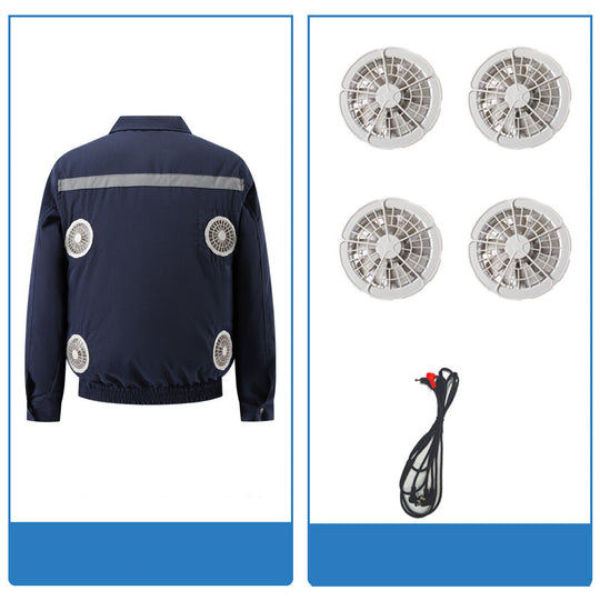 Unisex Nan kühlende Ventilationsjacke mit integrierten Lüftern und USB-Anschluss EB