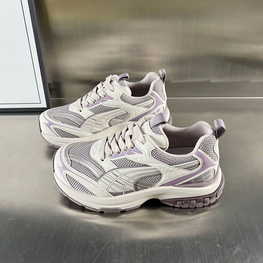 Damen Sportliche Sneakers mit atmungsaktivem Mesh-Obermaterial und ergonomischem Fußbett EB
