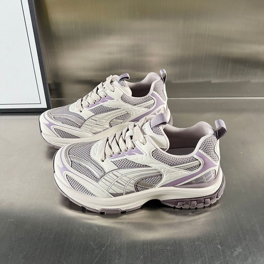 Damen Sportliche Sneakers mit atmungsaktivem Mesh-Obermaterial und ergonomischem Fußbett EB